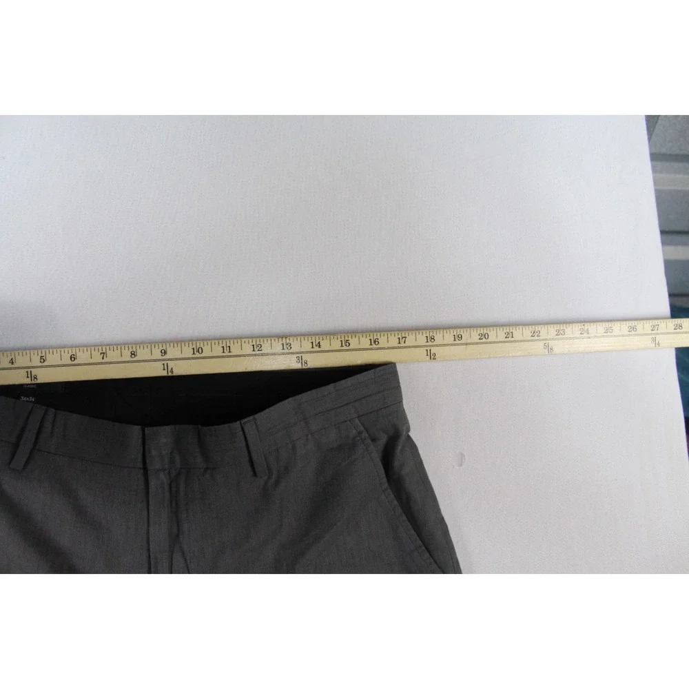 Banana Republic Pants Mens 34x34 Gray Excellent Classic Fit Chambray Cotton